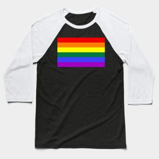 Gay Pride Rainbow Flag Baseball T-Shirt